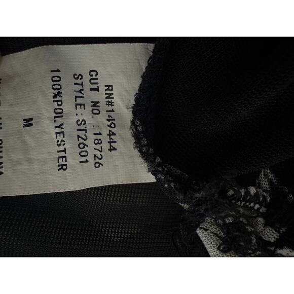 Ember Black Floral Sheer Kimono Duster – Size M - Picture 7 of 8